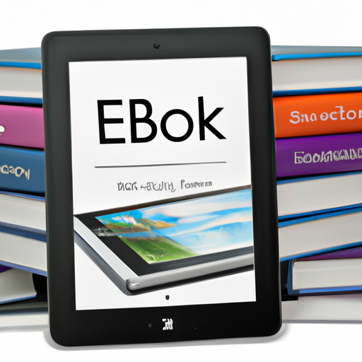 A collection of e-books on a Kindle device